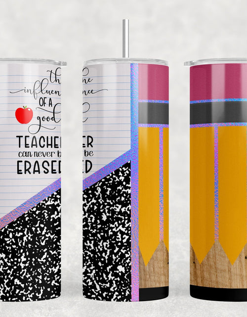 Load image into Gallery viewer, Teacher|Skinny Tumbler|Optional Bluetooth Speaker| Speaker Color Varies by Rowdy Ridge Co
