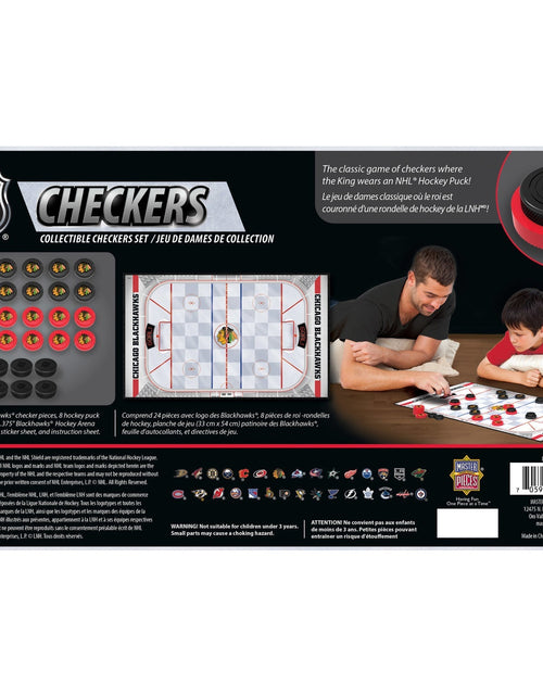 Load image into Gallery viewer, Chicago Blackhawks Checkers Board Game by MasterPieces Puzzle Company INC
