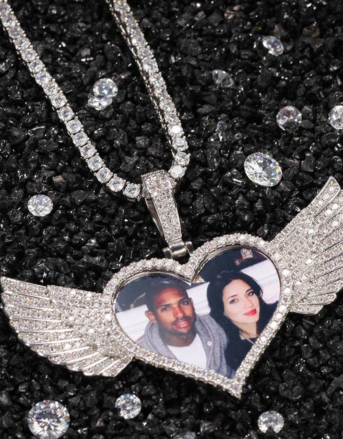 Load image into Gallery viewer, THE CUPID® - Custom Iced Photo Pendant by Bling Proud | Urban Jewelry Online Store
