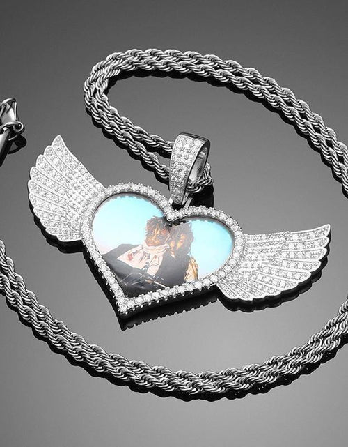 Load image into Gallery viewer, THE CUPID® - Custom Iced Photo Pendant by Bling Proud | Urban Jewelry Online Store

