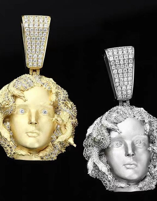Load image into Gallery viewer, The Exorcism® - Diamond Medusa Head Pendant by Bling Proud | Urban Jewelry Online Store
