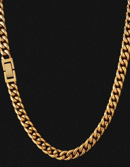 Load image into Gallery viewer, The Golden Age® - 8mm Miami Cuban Link Chain 18K Gold Plated by Bling Proud | Urban Jewelry Online Store
