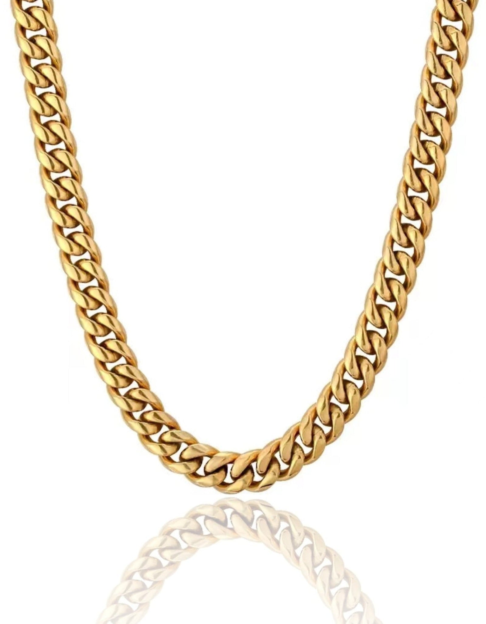 The Golden Age® - 8mm Miami Cuban Link Chain 18K Gold Plated by Bling Proud | Urban Jewelry Online Store