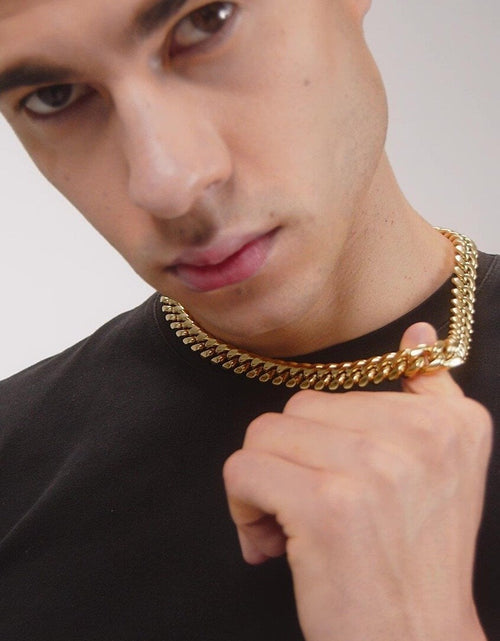 Load image into Gallery viewer, The Golden Time II® - 12mm Miami Cuban Link Chain 18K Gold Plated by Bling Proud | Urban Jewelry Online Store
