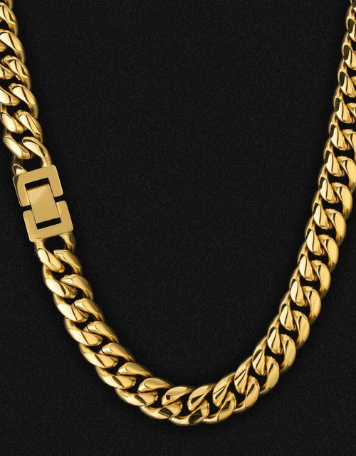 Load image into Gallery viewer, The Golden Time II® - 12mm Miami Cuban Link Chain 18K Gold Plated by Bling Proud | Urban Jewelry Online Store
