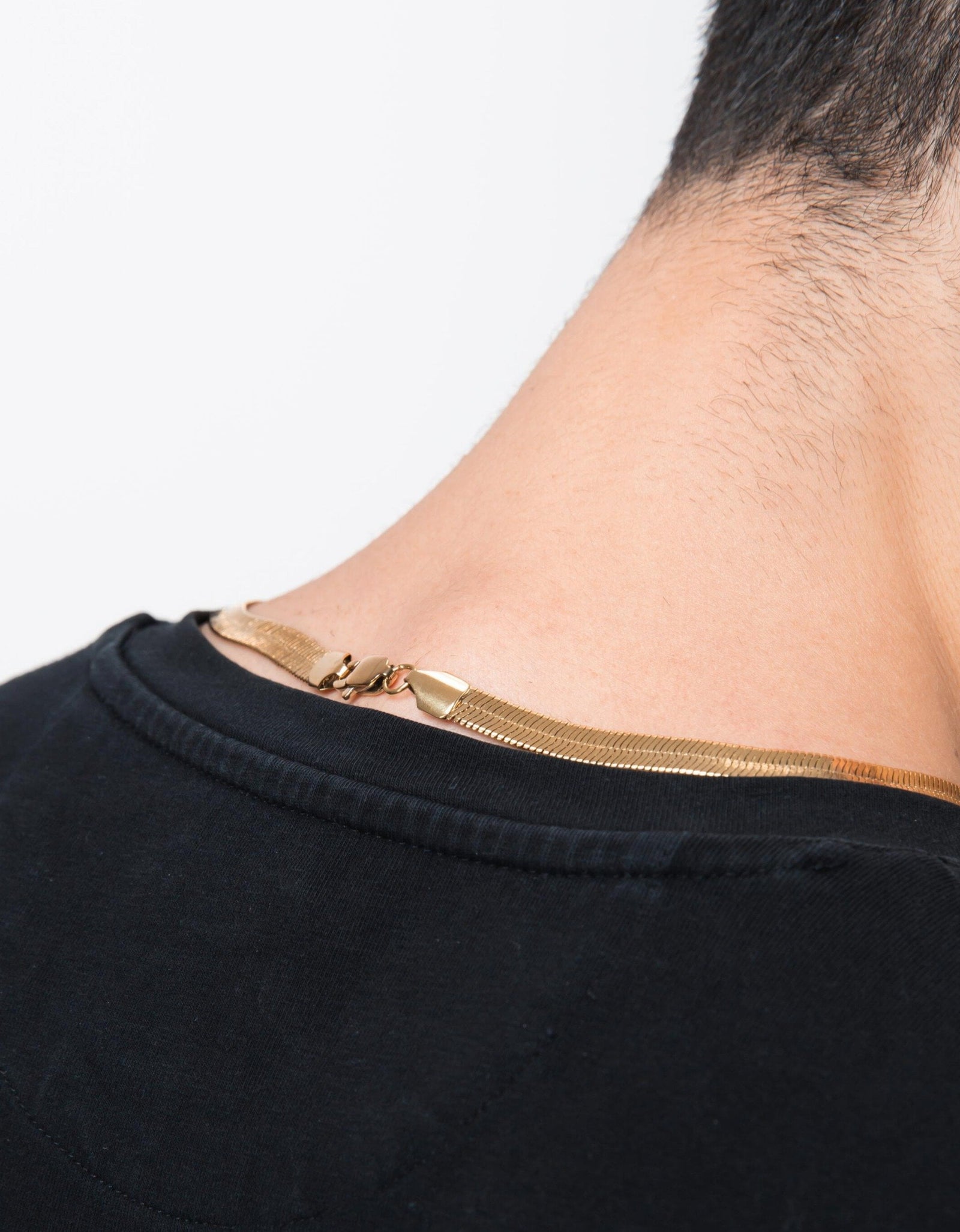 The Kukulcan Serpent® - 925 Sterling Silver Herringbone Snake Chain 14K Gold Plated by Bling Proud | Urban Jewelry Online Store