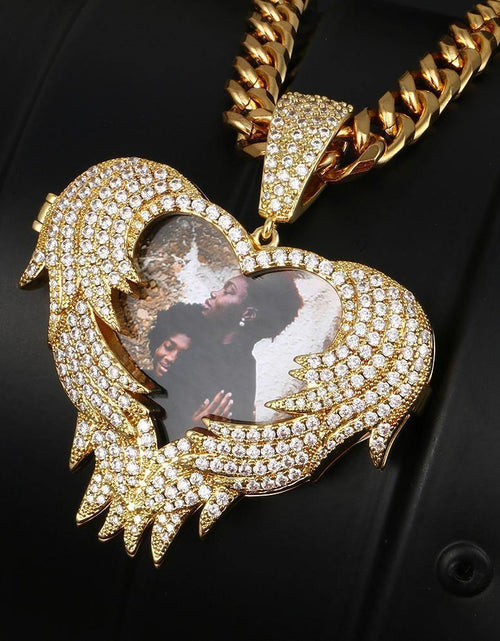 Load image into Gallery viewer, THE PROTECTIVE ANGEL® - Custom Openable Photo Pendant by Bling Proud | Urban Jewelry Online Store
