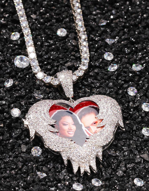 Load image into Gallery viewer, THE PROTECTIVE ANGEL® - Custom Openable Photo Pendant by Bling Proud | Urban Jewelry Online Store
