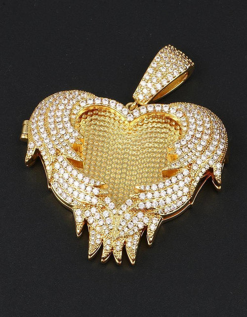 Load image into Gallery viewer, THE PROTECTIVE ANGEL® - Custom Openable Photo Pendant by Bling Proud | Urban Jewelry Online Store
