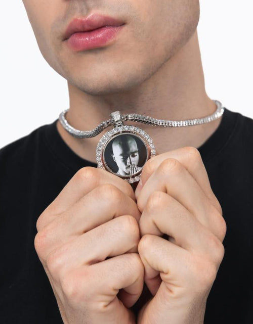 Load image into Gallery viewer, The Rotating Memories® - Custom Two-Faced Photo Pendant by Bling Proud | Urban Jewelry Online Store

