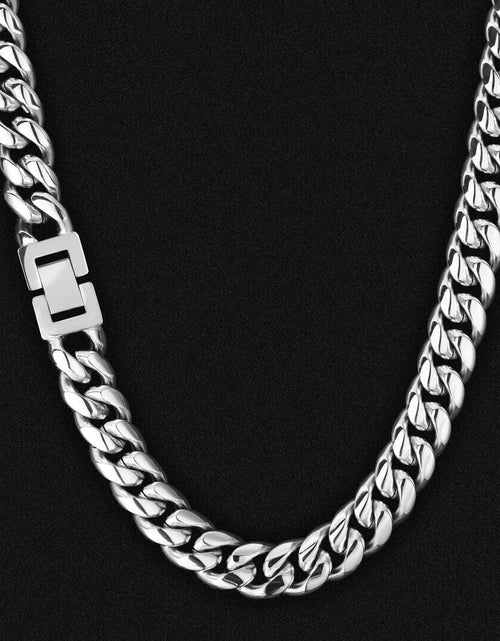 Load image into Gallery viewer, The Stormtrooper II® - 12mm Miami Cuban Link Chain White Gold Plated by Bling Proud | Urban Jewelry Online Store
