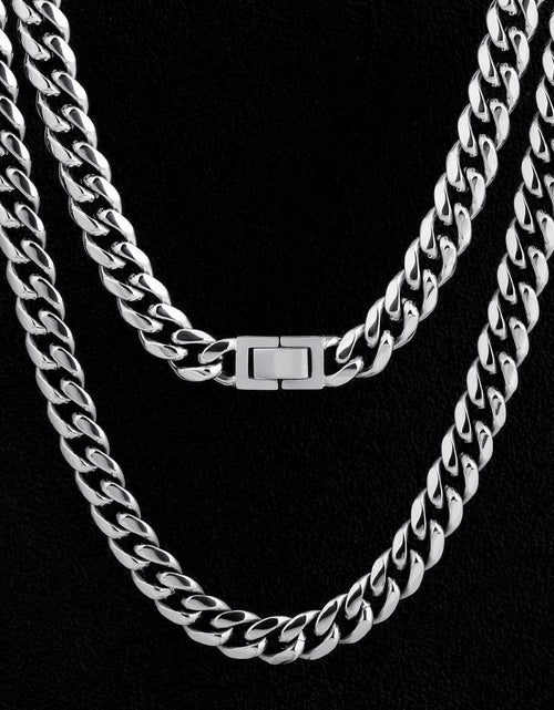 Load image into Gallery viewer, The Stormtrooper®- 10mm Miami Cuban Link Chain White Gold Plated by Bling Proud | Urban Jewelry Online Store
