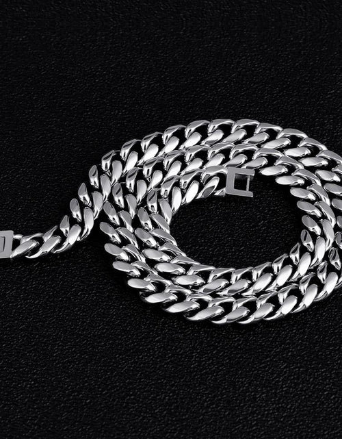 Load image into Gallery viewer, The Stormtrooper®- 10mm Miami Cuban Link Chain White Gold Plated by Bling Proud | Urban Jewelry Online Store
