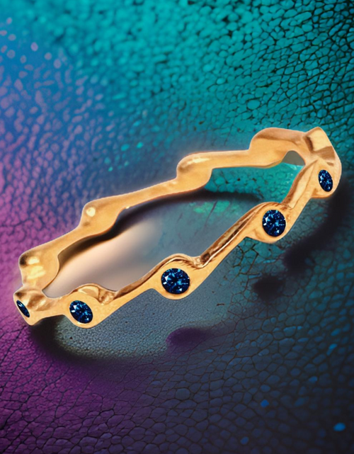 Load image into Gallery viewer, Alexandrite Birthstone Stacker Ring by The Urban Charm by The Urban Charm
