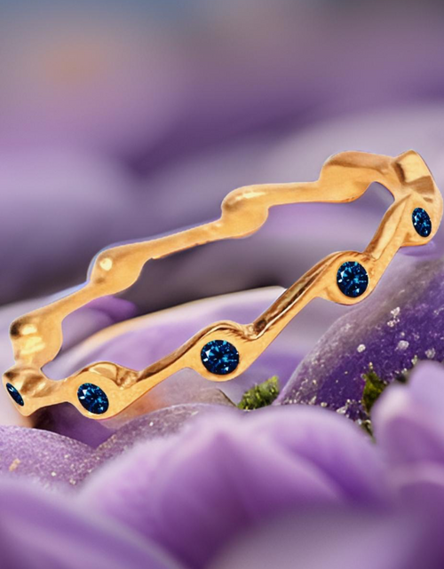 Load image into Gallery viewer, Alexandrite Birthstone Stacker Ring by The Urban Charm by The Urban Charm
