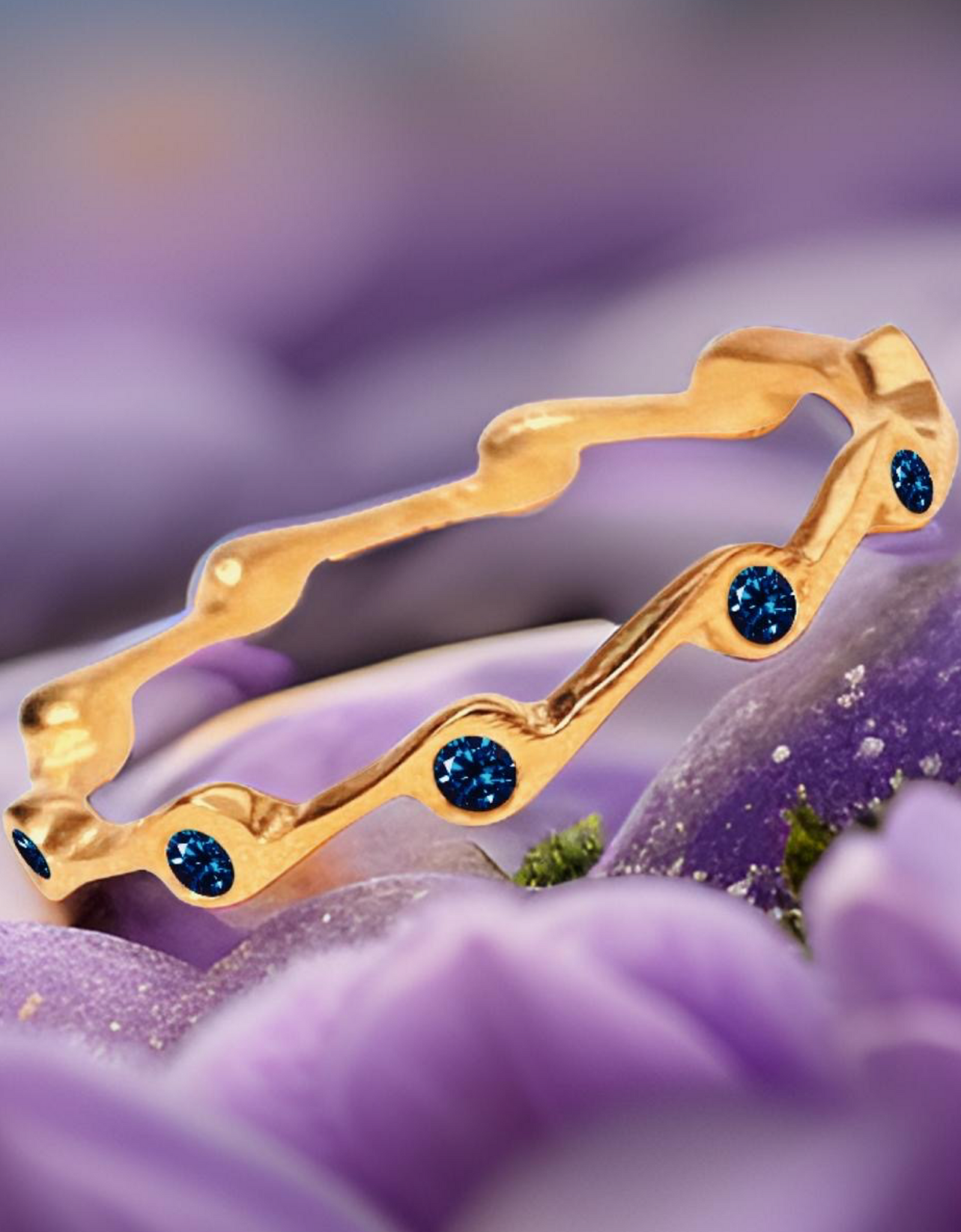 Alexandrite Birthstone Stacker Ring by The Urban Charm by The Urban Charm