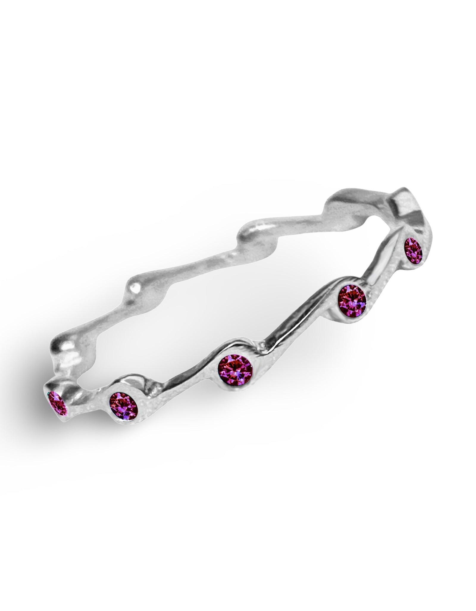 Amethyst Birthstone Stacker Ring by The Urban Charm by The Urban Charm