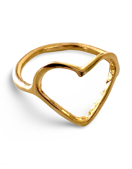 Load image into Gallery viewer, Heart Shaped Ring by The Urban Charm by The Urban Charm
