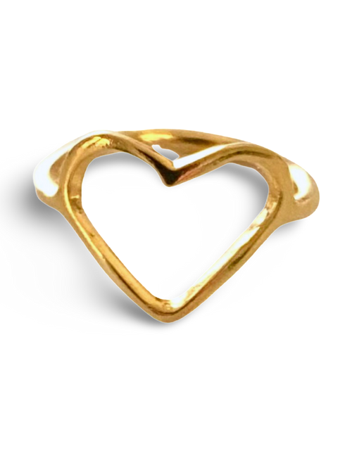 Load image into Gallery viewer, Heart Shaped Ring by The Urban Charm by The Urban Charm
