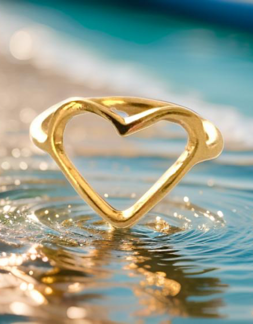 Load image into Gallery viewer, Heart Shaped Ring by The Urban Charm by The Urban Charm
