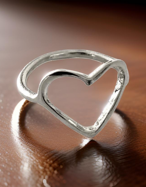 Load image into Gallery viewer, Heart Shaped Ring by The Urban Charm by The Urban Charm
