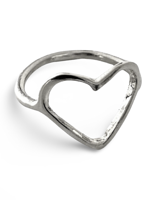 Load image into Gallery viewer, Heart Shaped Ring by The Urban Charm by The Urban Charm
