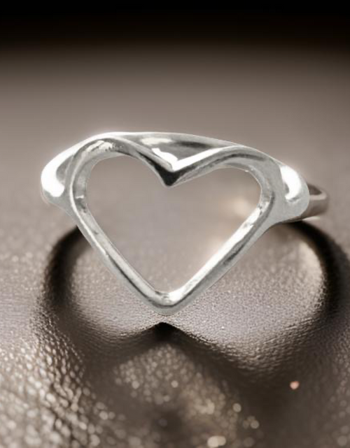 Load image into Gallery viewer, Heart Shaped Ring by The Urban Charm by The Urban Charm
