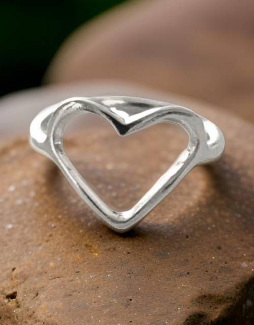 Load image into Gallery viewer, Heart Shaped Ring by The Urban Charm by The Urban Charm
