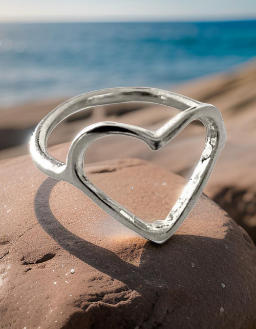 Load image into Gallery viewer, Heart Shaped Ring by The Urban Charm by The Urban Charm
