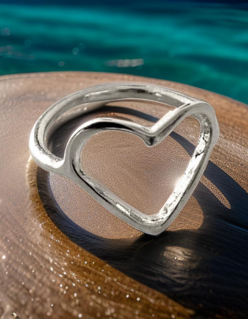 Load image into Gallery viewer, Heart Shaped Ring by The Urban Charm by The Urban Charm
