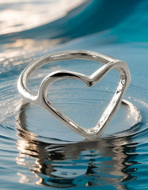 Load image into Gallery viewer, Heart Shaped Ring by The Urban Charm by The Urban Charm
