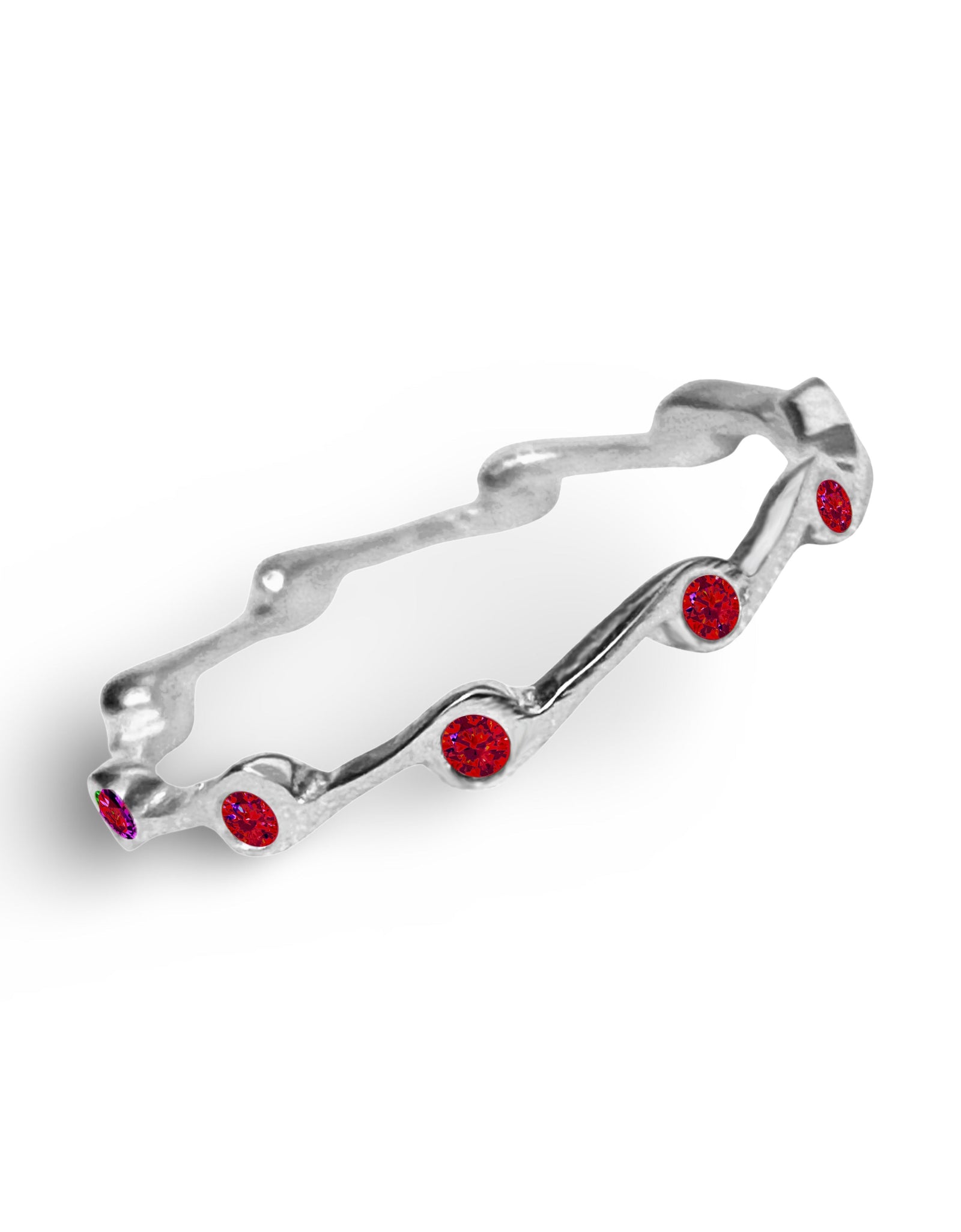 Garnet Birthstone Stacker Ring by The Urban Charm