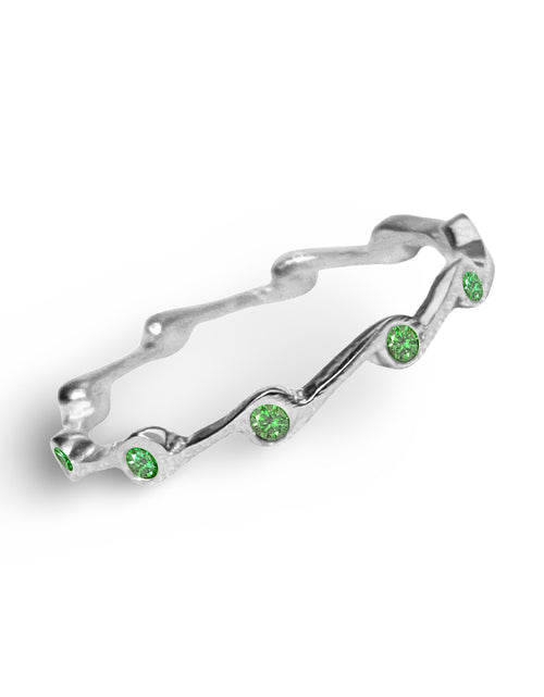 Load image into Gallery viewer, Peridot Birthstone Stacker Ring by The Urban Charm
