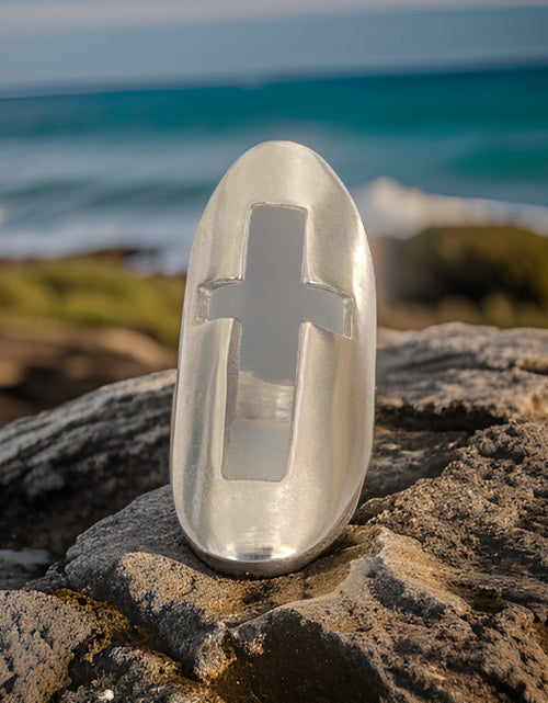 Load image into Gallery viewer, Cross Shield Ring by The Urban Charm
