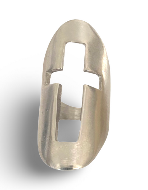 Load image into Gallery viewer, Cross Shield Ring by The Urban Charm
