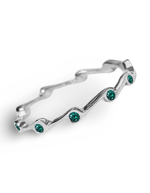 Load image into Gallery viewer, Zircon Birthstone Stacker Ring by The Urban Charm
