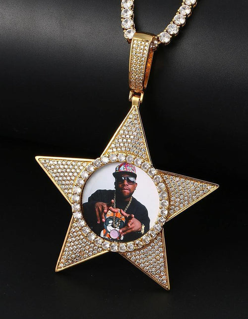 Load image into Gallery viewer, THE WALK OF FAME® - Custom Iced Out Star Photo Pendant by Bling Proud | Urban Jewelry Online Store
