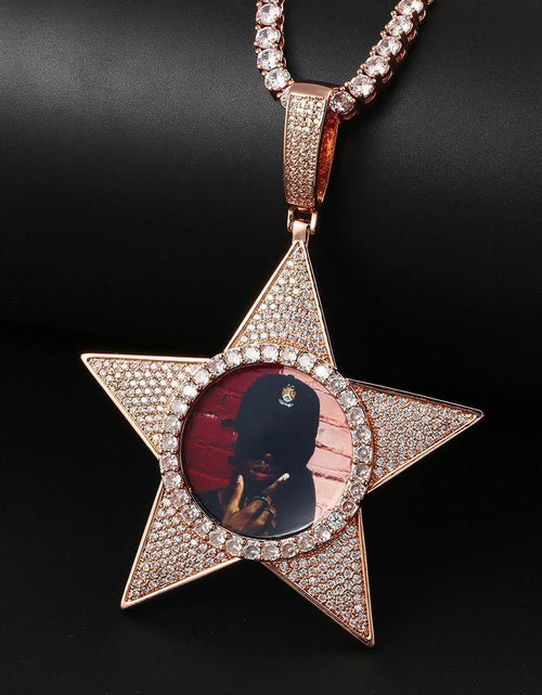 Load image into Gallery viewer, THE WALK OF FAME® - Custom Iced Out Star Photo Pendant by Bling Proud | Urban Jewelry Online Store
