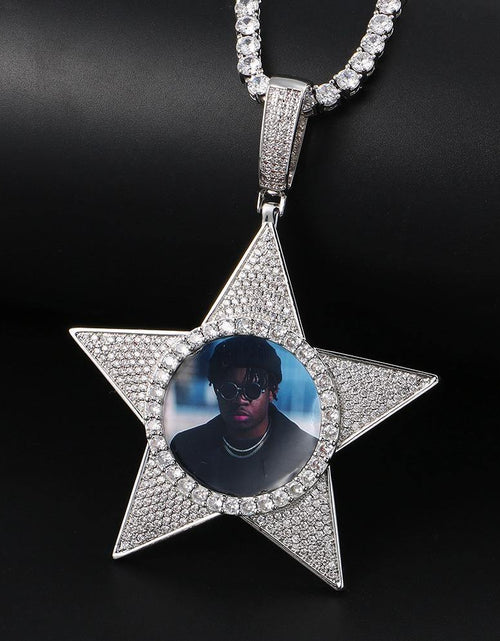 Load image into Gallery viewer, THE WALK OF FAME® - Custom Iced Out Star Photo Pendant by Bling Proud | Urban Jewelry Online Store
