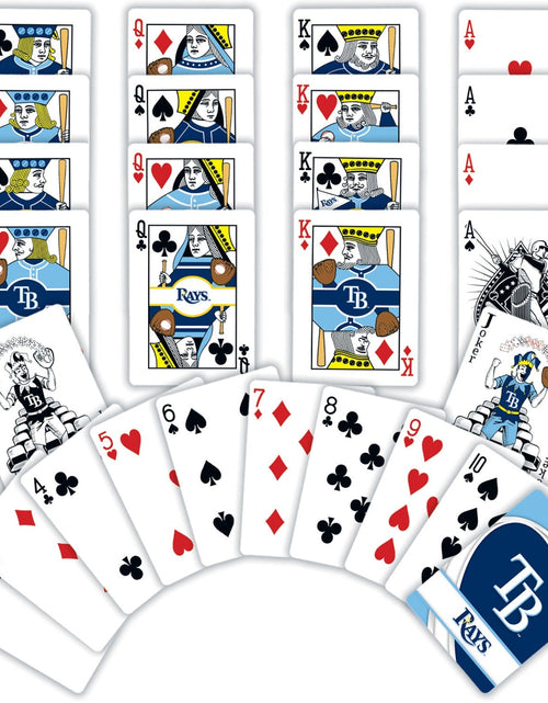 Load image into Gallery viewer, Tampa Bay Rays Playing Cards - 54 Card Deck by MasterPieces Puzzle Company INC
