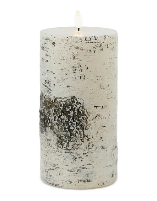 Load image into Gallery viewer, FIA Wick Birch Design Pillar Candle (Set of 2)
