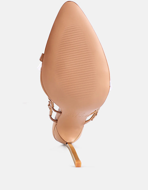 Load image into Gallery viewer, tickle me toe ring stiletto sandals by London Rag
