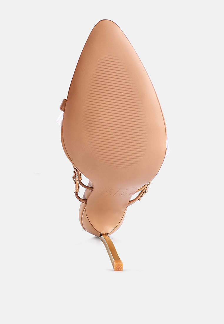 tickle me toe ring stiletto sandals by London Rag