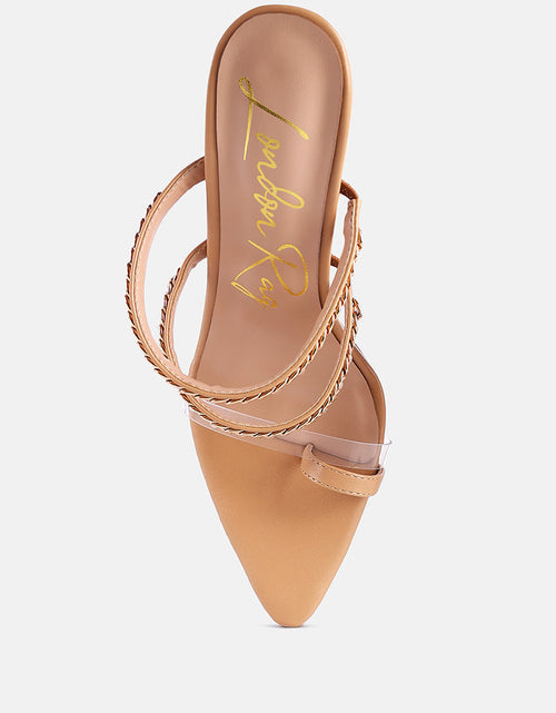 Load image into Gallery viewer, tickle me toe ring stiletto sandals by London Rag
