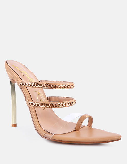 Load image into Gallery viewer, tickle me toe ring stiletto sandals by London Rag
