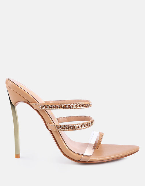 Load image into Gallery viewer, tickle me toe ring stiletto sandals by London Rag
