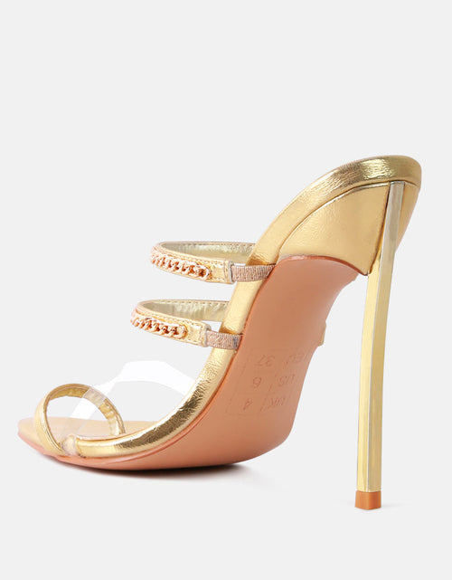 Load image into Gallery viewer, tickle me toe ring stiletto sandals by London Rag
