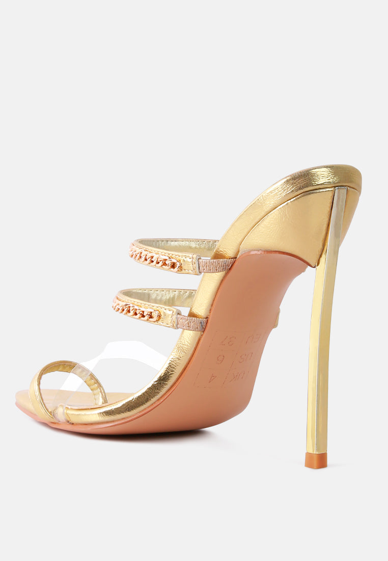 tickle me toe ring stiletto sandals by London Rag