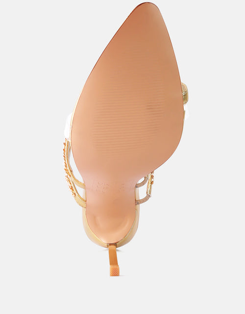 Load image into Gallery viewer, tickle me toe ring stiletto sandals by London Rag
