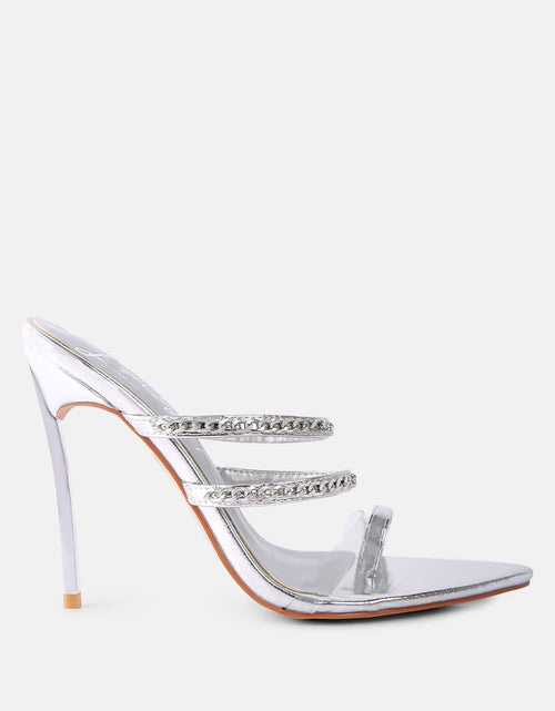 Load image into Gallery viewer, tickle me toe ring stiletto sandals by London Rag
